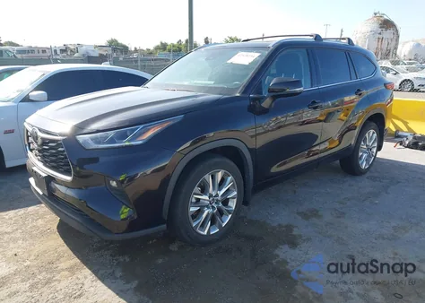 2022 Toyota Highlander Limited/Platinum из США, поврежденный, VIN 5TDDZRBHXNS213931